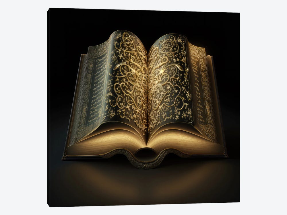 Ancient Book Glowing by Spacescapes 1-piece Art Print