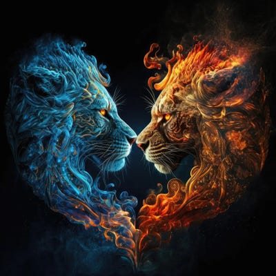 Ice And Fire by Spacescapes multi panel art