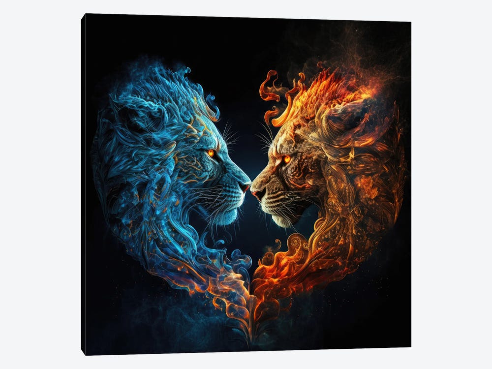 Ice And Fire by Spacescapes 1-piece Canvas Wall Art