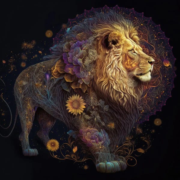 Space Fiction: Lion Of Celestial Nature by Spacescapes