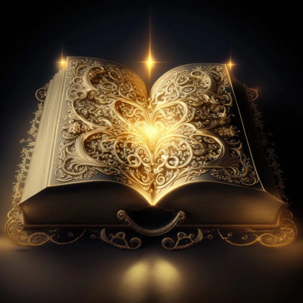 Dark Academia: Divine Book Of Love by Spacescapes