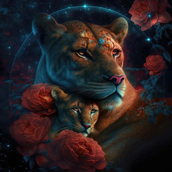 Space Fiction: Star Watching, Lion Love by Spacescapes