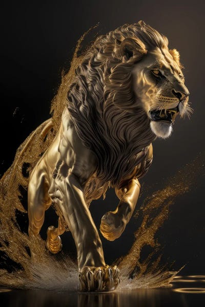 Superiority, Lion by Spacescapes multi panel art
