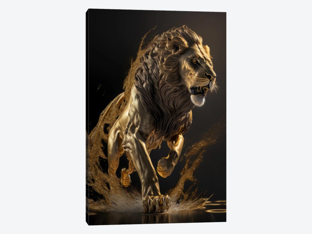 Superiority, Lion by Spacescapes 1-piece Canvas Art