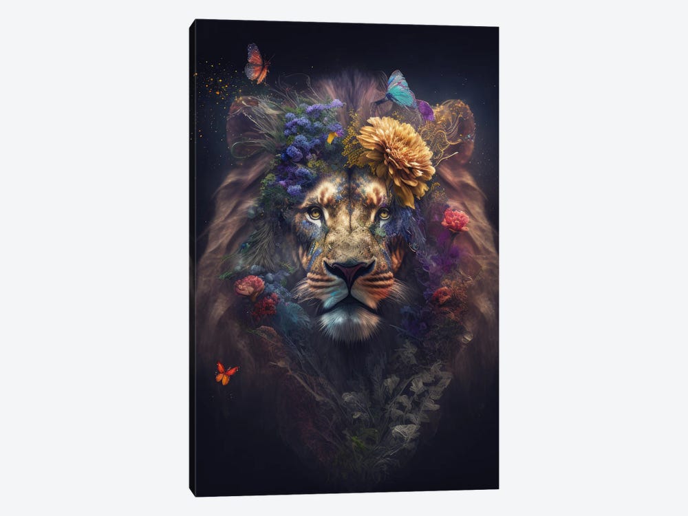 Flowering Lion Pride by Spacescapes 1-piece Art Print