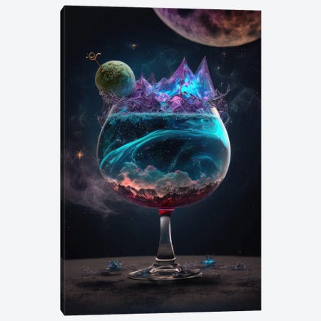 Planetary Cocktail Canvas Print #SPU49} by Spacescapes Canvas Print