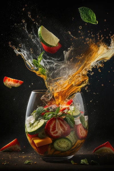 Cocktails & Mixed Drinks: Summer Smash, Pimm's Drink by Spacescapes