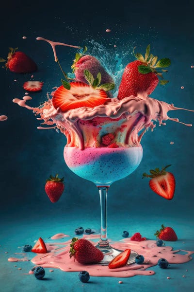 Daiquiri: Strawberry Daiquiri Cocktail by Spacescapes