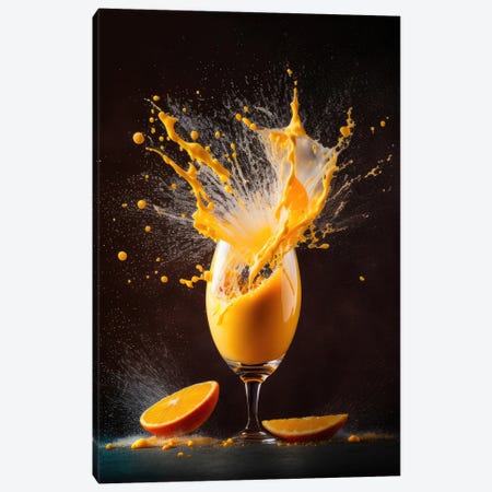 Sparkling Surprise, Mimosa Canvas Print #SPU57} by Spacescapes Art Print