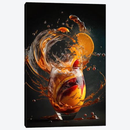 Modern Twist Hurricane Drink Canvas Print #SPU59} by Spacescapes Canvas Art