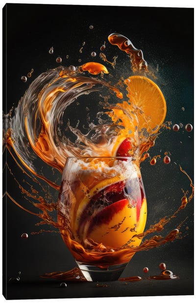 Modern Twist Hurricane Drink Canvas Art Print - Spacescapes