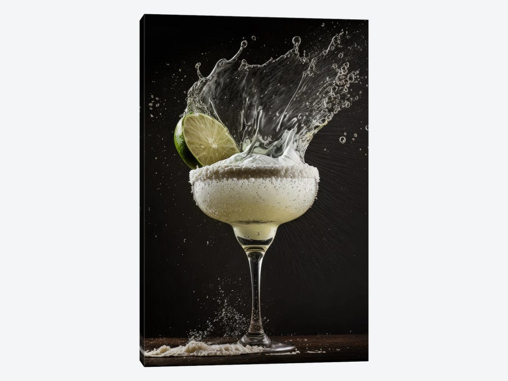Margarita Splash Cocktail by Spacescapes 1-piece Canvas Print