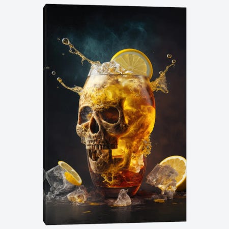 Long Island Ice Tea Cocktail Canvas Print #SPU64} by Spacescapes Canvas Artwork