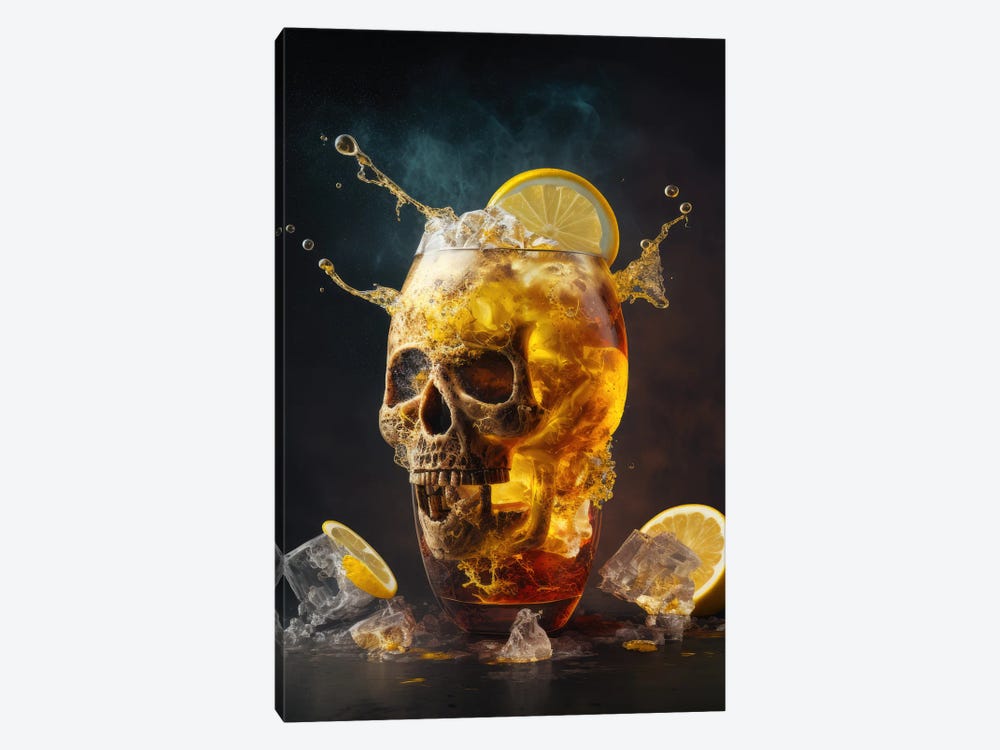 Long Island Ice Tea Cocktail by Spacescapes 1-piece Canvas Print