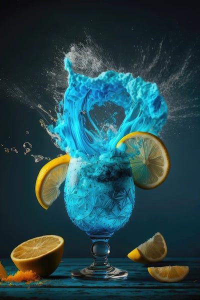 Blue Lagoon Tropical Cocktail