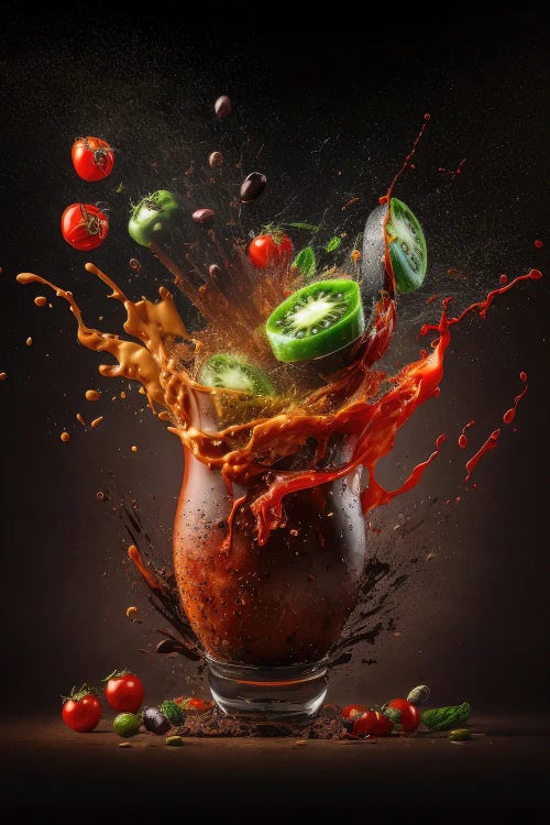 Bloody Mary Alcoholic Drink