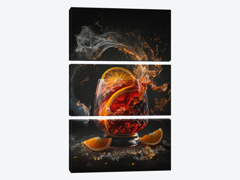 Bitter Blast, Negroni by Spacescapes 3-piece Canvas Art
