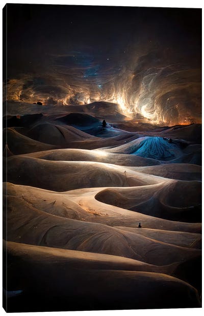 Organic Sand Dunes Canvas Art Print - Coastal Sand Dune Art