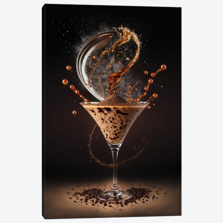 Contemporary Twist, Espresso Martini Canvas Print #SPU70} by Spacescapes Canvas Artwork