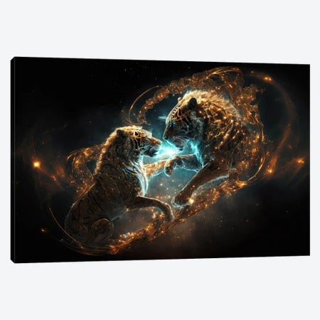Tiger Stellar Connection Canvas Print #SPU75} by Spacescapes Canvas Art Print