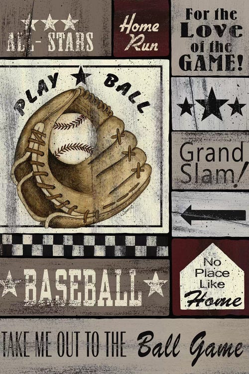 Baseball All Stars by Linda Spivey wall art
