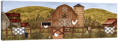 Summertime Farm Canvas Art Print