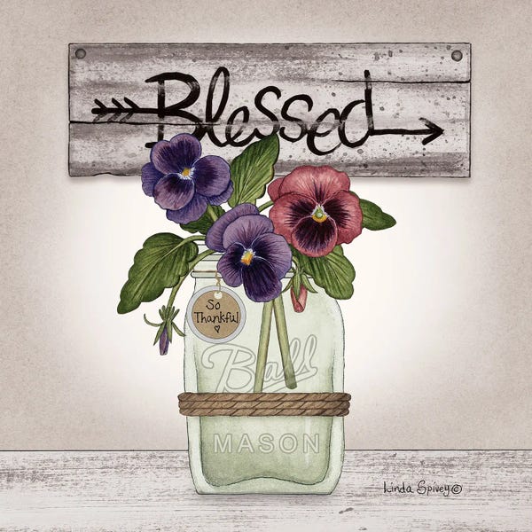 Gratitude: Pansy Blessing by Linda Spivey