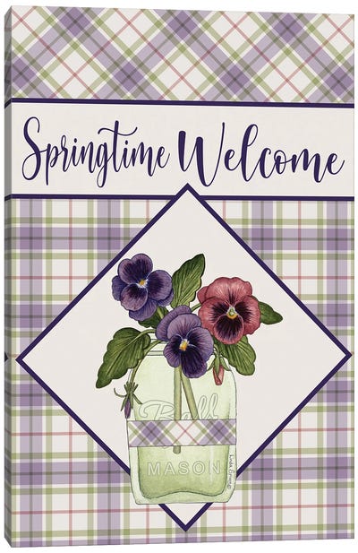 Springtime Welcome Canvas Art Print
