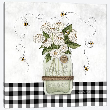Bee Blessed Canvas Print #SPV55} by Linda Spivey Canvas Artwork