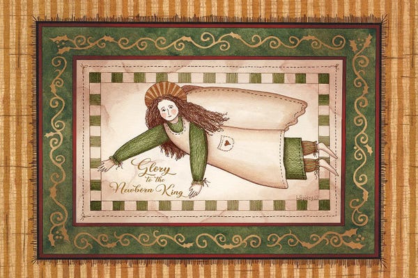 Christmas Signs & Sentiments: Angel Rejoicing by Linda Spivey