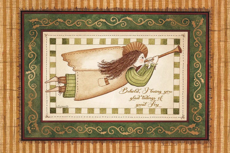 Angel With Trumpet by Linda Spivey wall art