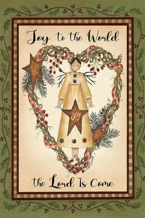 Joy To The World Angel by Linda Spivey wall art