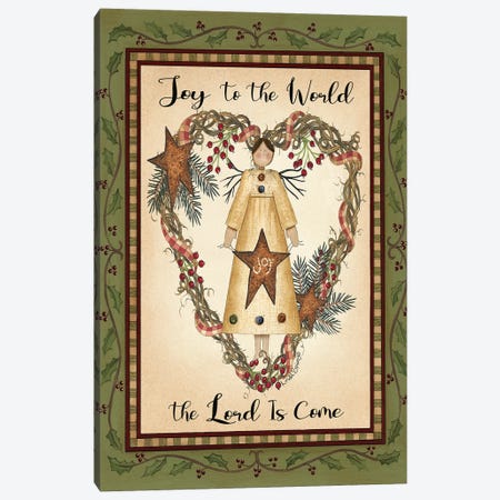 Joy To The World Angel Canvas Print #SPV59} by Linda Spivey Art Print