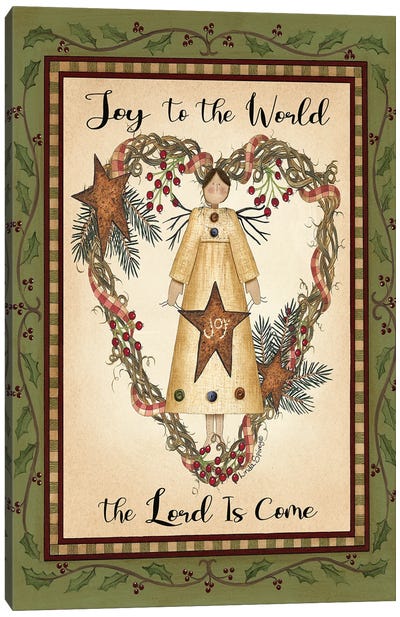 Joy To The World Angel Canvas Art Print
