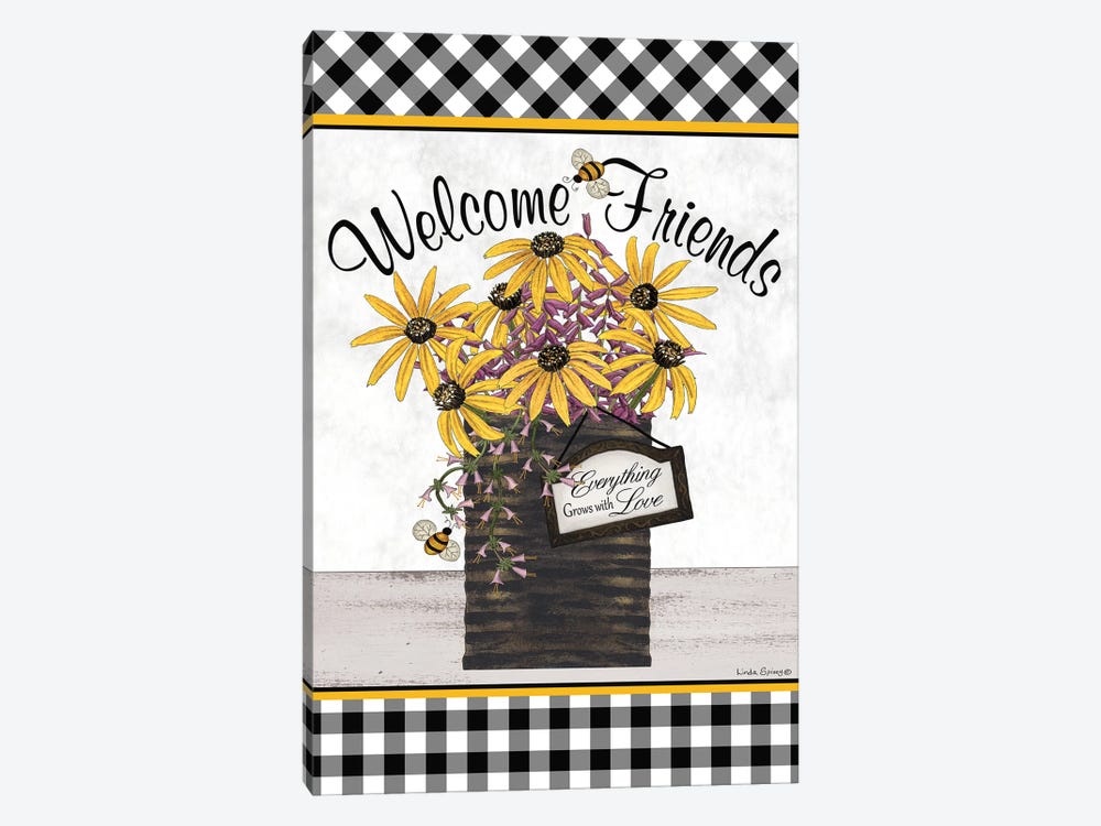 Welcome Friends by Linda Spivey 1-piece Art Print