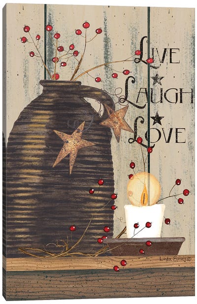 Live Laugh Love Canvas Art Print