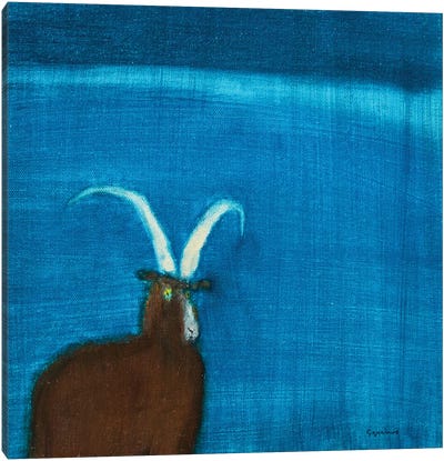 Goat Canvas Art Print - Animal Lover