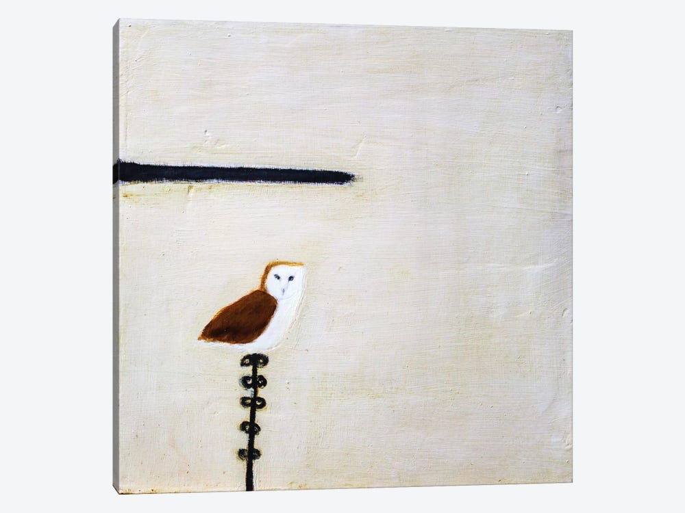 Owl On A Post by Andrew Squire 1-piece Canvas Art Print