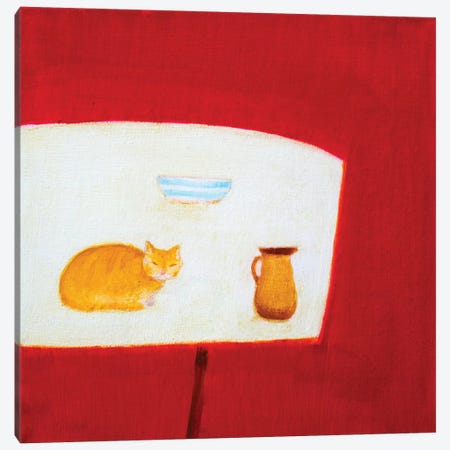 Still Life With Cat Canvas Print #SQU21} by Andrew Squire Canvas Art