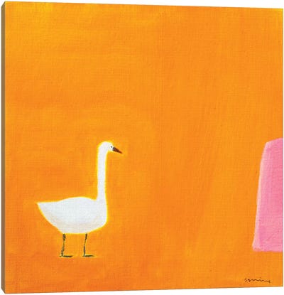 Swan Canvas Art Print - Andrew Squire