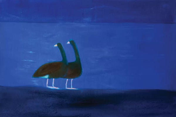 Andrew Squire: Two Geese by Andrew Squire