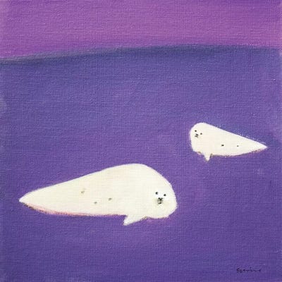 Two Seals by Andrew Squire metal wall art