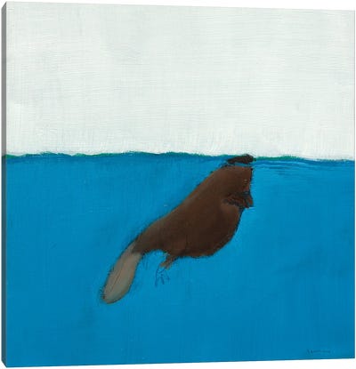 Beaver Canvas Art Print - Beavers