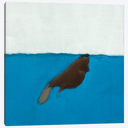 Beaver Canvas Print #SQU31} by Andrew Squire Art Print