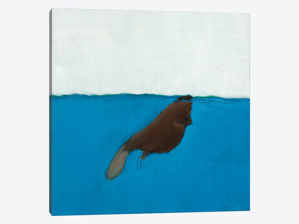 Beaver by Andrew Squire 1-piece Canvas Print