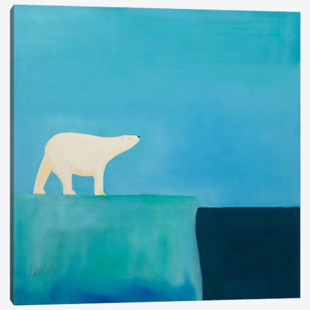 Polar Bear Canvas Print #SQU34} by Andrew Squire Canvas Art