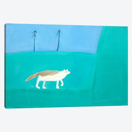 Wolf Canvas Print #SQU39} by Andrew Squire Canvas Print