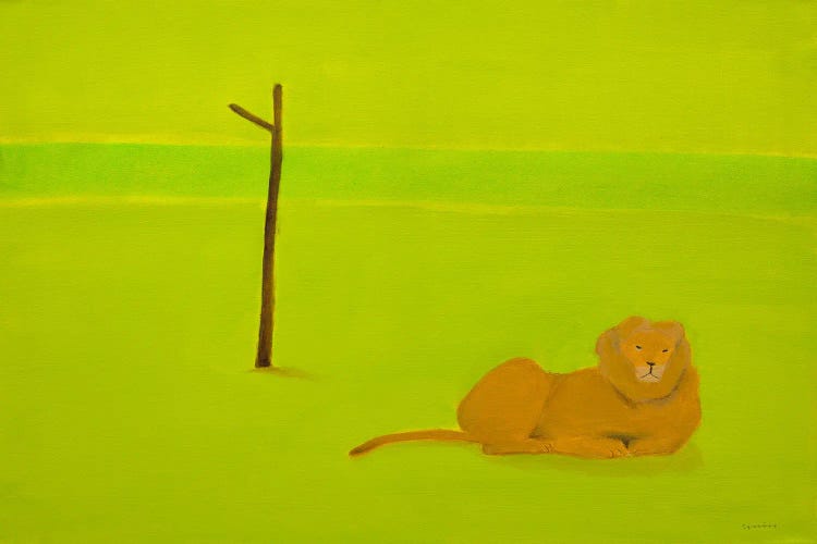 Lion & Tree by Andrew Squire wall art