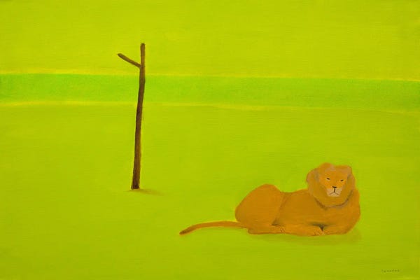 Andrew Squire: Lion & Tree by Andrew Squire