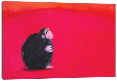 Bonobo Canvas Art Print - Primate Art